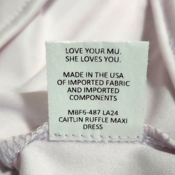 Show Me Your Mumu Caitlin Ruffle Maxi Dress Lavender Purple Size XS - Picture 12 of 14